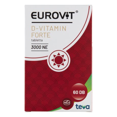 EUROVIT D-VITAMIN 3000NE Forte tabletta 60 db