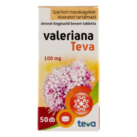 VALERIANA TEVA 100 mg bevont tabletta 50 DB