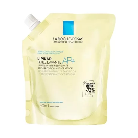 LA ROCHE-POSAY LIPIKAR AP+ tusoló-és fürdőolaj utántöltő 400 ml