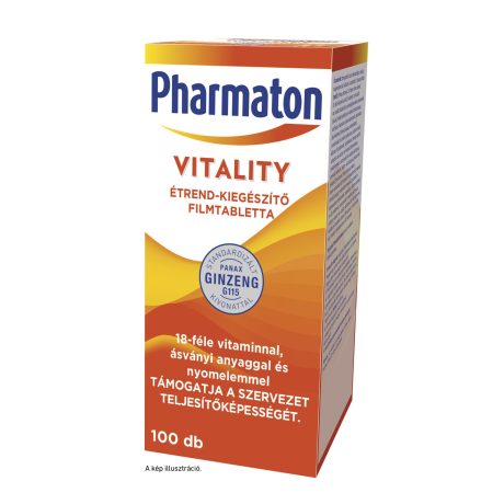 Pharmaton Vitality étrend-kiegészítő filmtabletta 100 db