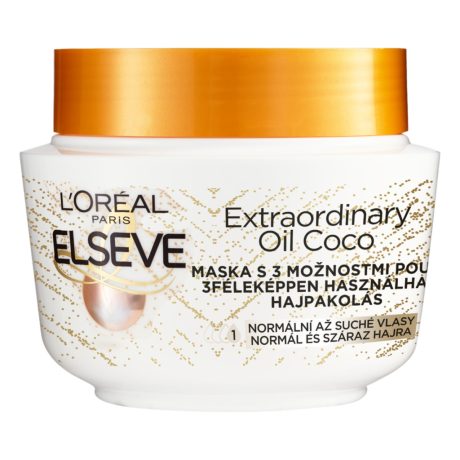 L' ORÉAL Paris Elseve Extraordinary Coco Oil hajpakolás, 300 ml