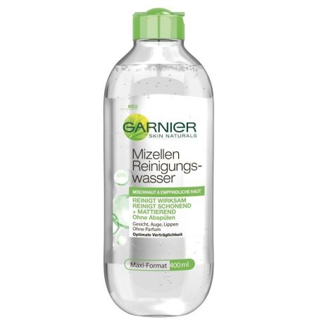 GARNIER Skin Micellás víz 400 ml kombinált és érzékeny bőrre 3in1