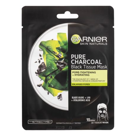 GARNIER Skin textil maszk - algás tág pórusokra 28 g