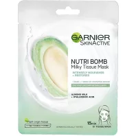 GARNIER Skin textil maszk - Nutribomb Milky Almond 28 g