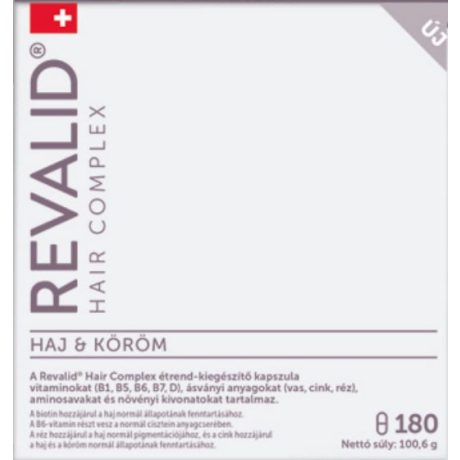 REVALID Hair Complex étrend-kiegészítő kapszula 180 db