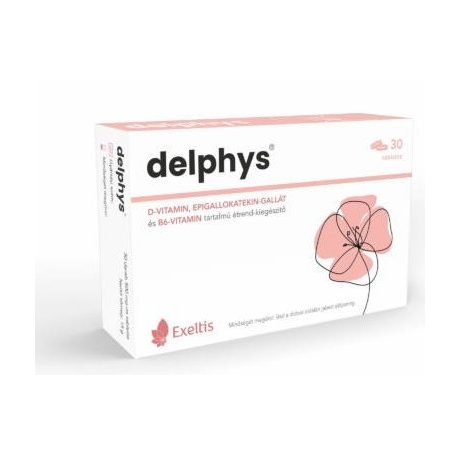DELPHYS D-vitamin EGCG +B6-vitaminétrendkiegészítő tabletta 30 db