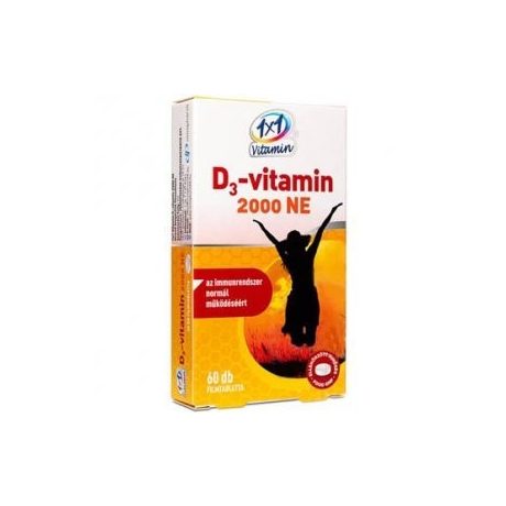 1X1 VITADAY D3-vitamin 2000 NE filmtabletta 60 db