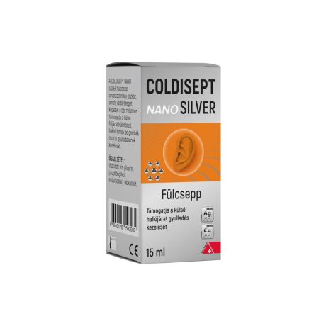 COLDISEPT NANOSILVER fülcsepp 15 ml