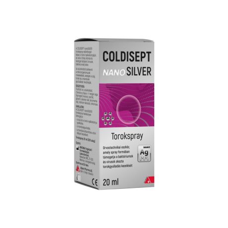 COLDISEPT NANOSILVER torokspray 20 ml