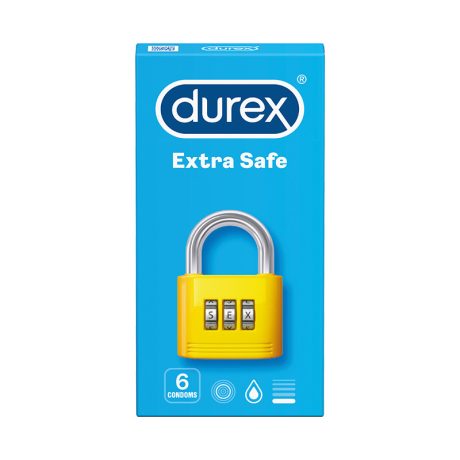 DUREX EXTRA SAFE óvszer 6 db