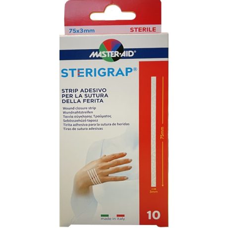 MASTER-AID Sterigrap sebösszehúzó tapasz 75x3mm 10 db