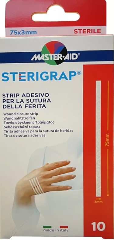 MASTER-AID Sterigrap sebösszehúzó tapasz 75x3mm 10 db - PATI