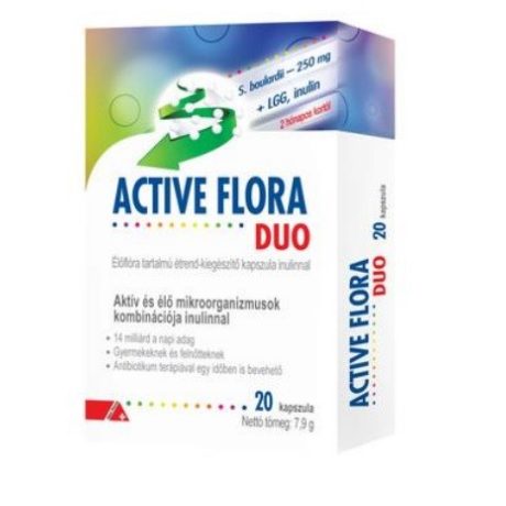 ACTIVE FLORA DUO étrendkiegészítő kapszula 20 db