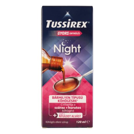 TUSSIREX NIGHT köhögés elleni szirup 120 ml