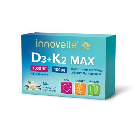 INNOVELLE D3+K2 MAX 4000 NE rágótabletta 30 db