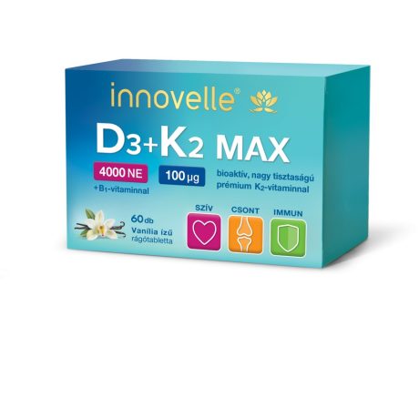 INNOVELLE D3+K2 MAX 4000 NE rágótabletta 60 db