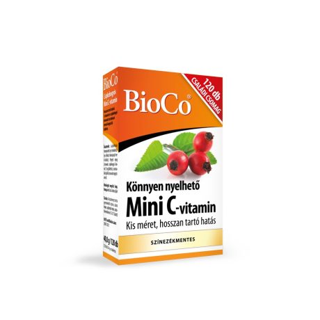 BIOCO MINI C-VITAMIN 250 MG csipkebogyós tabletta 120 db