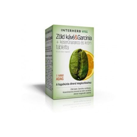 Interherb Zöld kávé és Garcinia tabletta, 60 db