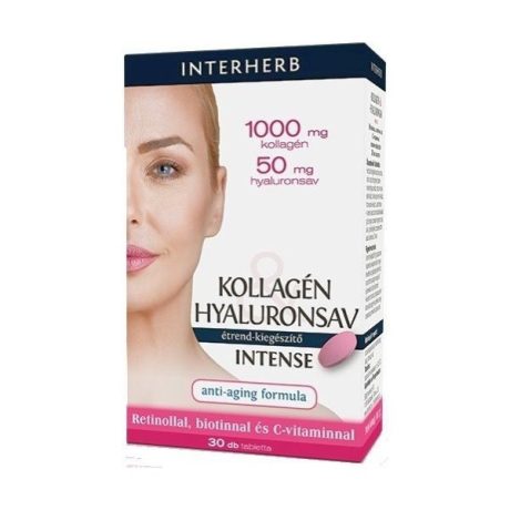 INTERHERB KOLLAGÉN és HYALURONSAV INTENSE kapszula 30 db