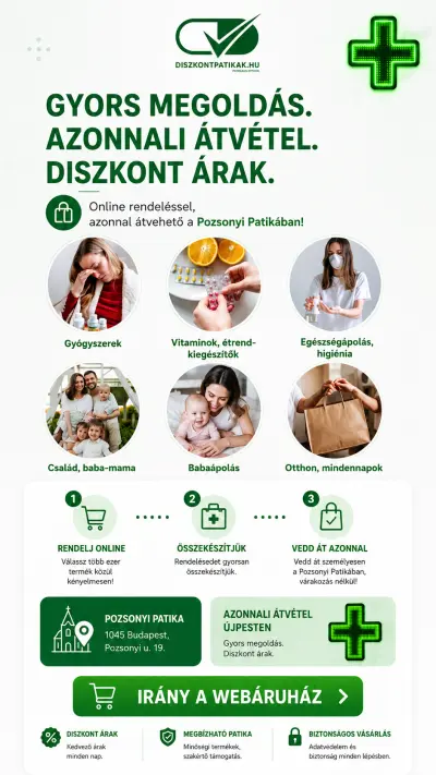 Diszkontpatikak.hu – gyors megoldás, azonnali átvétel