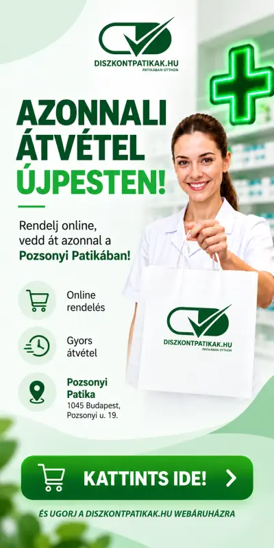 Diszkontpatikak.hu – azonnali átvétel Újpesten
