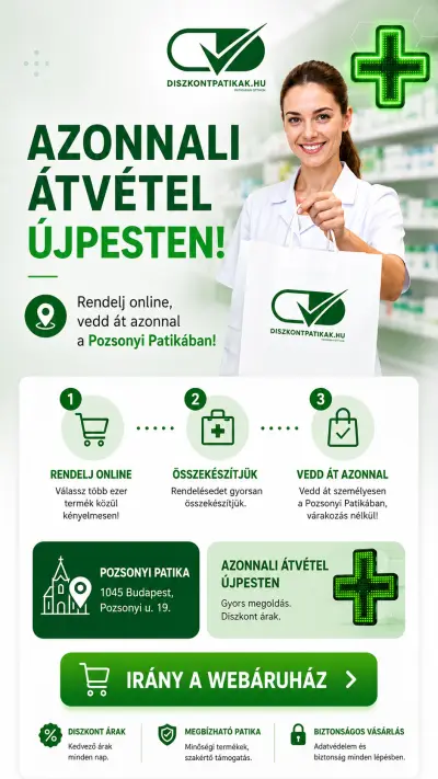 Diszkontpatikak.hu – azonnali átvétel Újpesten